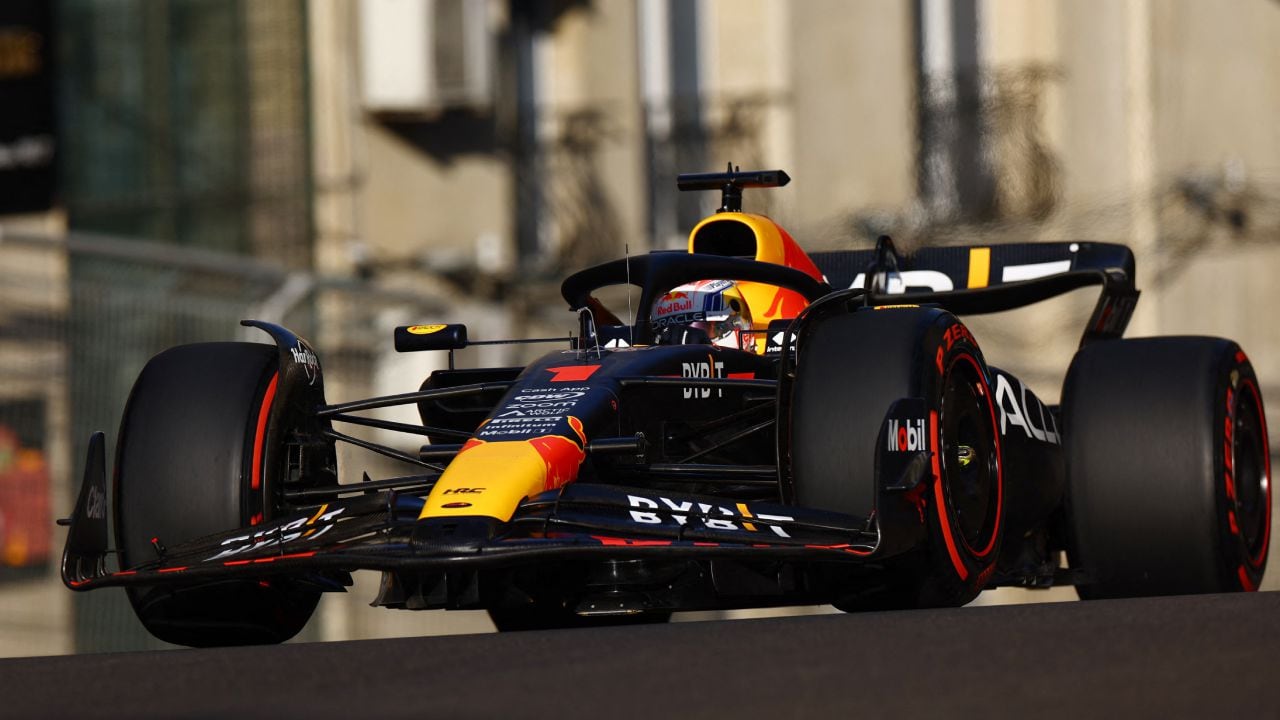 Formula One F1 - Azerbaijan Grand Prix - Baku City Circuit, Baku, Azerbaijan - April 28, 2023 Red Bull's Max Verstappen during qualifying REUTERS/Lisi Niesner
