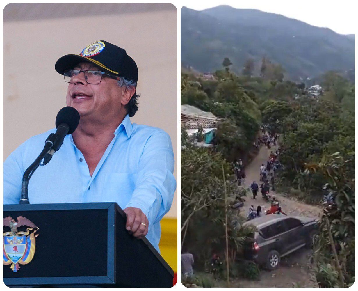 El presidente Gustavo Petro se pronunció por el ataque a la Minga indígena en el Cauca.