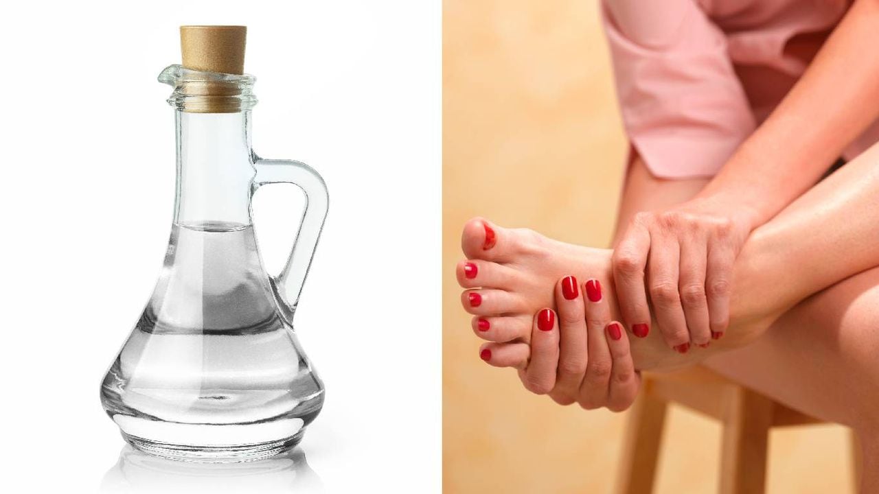 El ácido acético del vinagre ayuda a conseguir una hidratación y calmar la comezón en los pies. Foto: Getty Images.