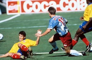 Andrés Escobar en el Mundial de Estados Unidos 1994