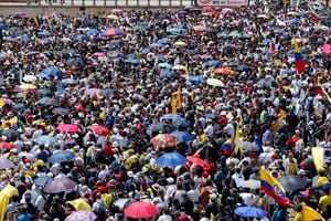 Marcha de la Mayoría en contra de las reformas  del gobierno del presidente Gustavo Petro