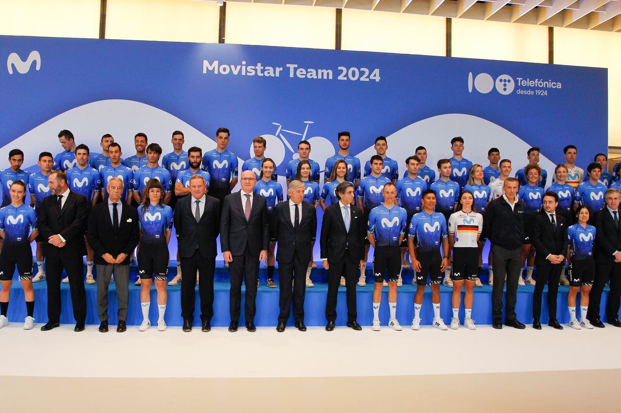 Presentación del equipo Movistar Team 2024.