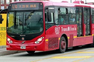 Transmilenio, transporte masivo de Bogotá.