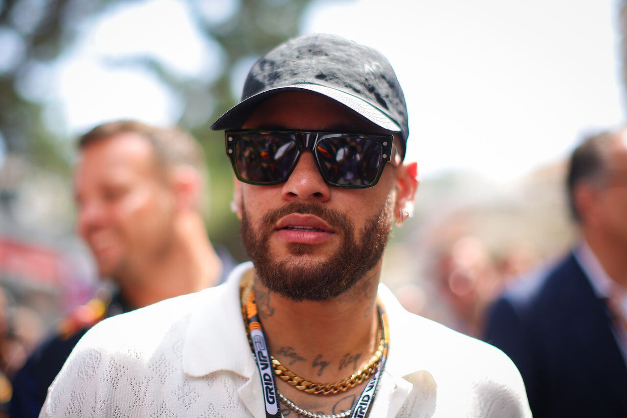 Neymar visto durante el Gran Premio de F1 de Mónaco en el Circuito de Mónaco el 28 de mayo de 2023 en Monte-Carlo, Mónaco.