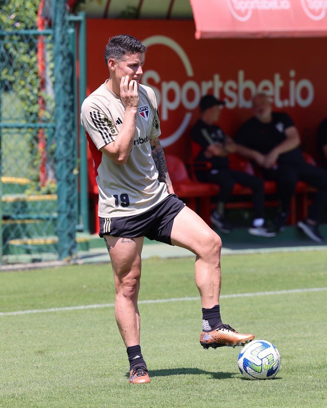 James Rodríguez juega actualmente en el São Paulo de Brasil.