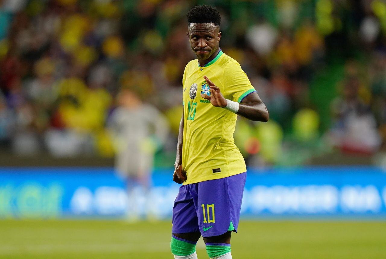 Vinicius Junior lamenta la derrota ante Senegal.