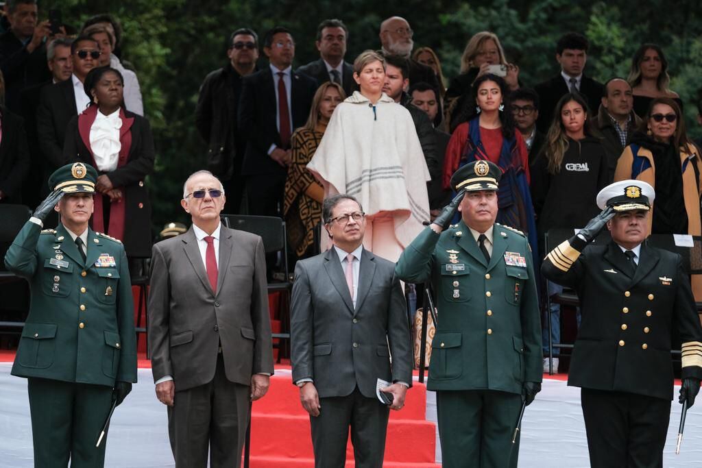 El presidente Gustavo Petro en la celebración de la Batalla de Boyacá.