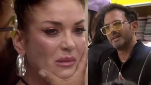 Alejandro Estrada cy Nataly Umaña en La casa de los famosos