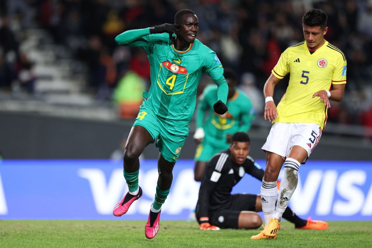 Selección Colombia ante Senegal en el Mundial Sub-20 de Argentina 2023.
