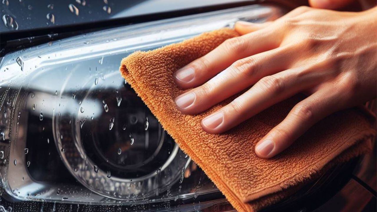 Limpiar los faros del carro ayuda a prevenir accidentes.