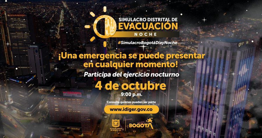 Se tienen dos horarios de evacuación para que las personas participen en diferentes momentos del día.