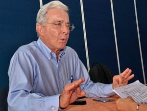 El expresidente y senador Álvaro Uribe Vélez.