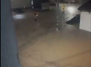 Graves emergencias por fuertes lluvias en el área metropolitana de Bucaramanga.
