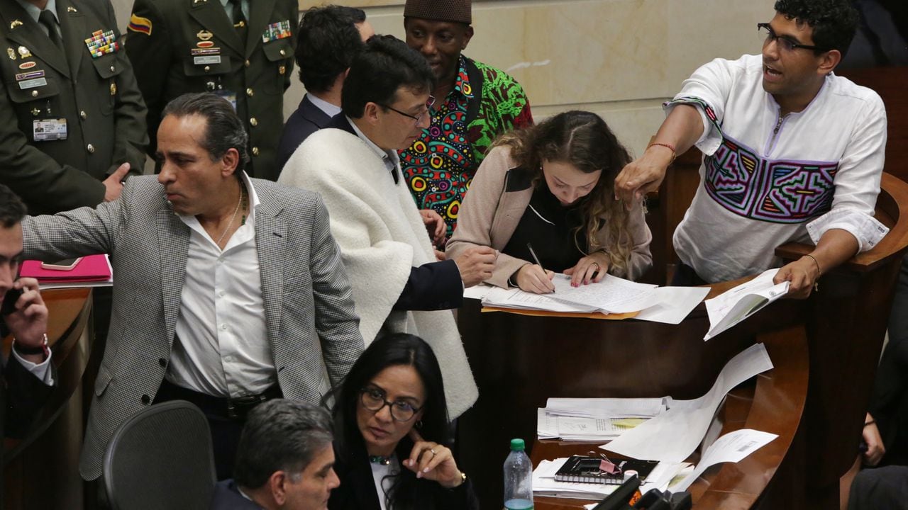 La plenaria del Senado aprobó la reforma pensional en segundo debate en la sesión del martes 23 de abril.