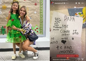 Dayana Jaimes compartió una carta en la que Paula Elena, hija de Martín Elías, escribió al conmemorarse el cumpleaños número 32 del artista.