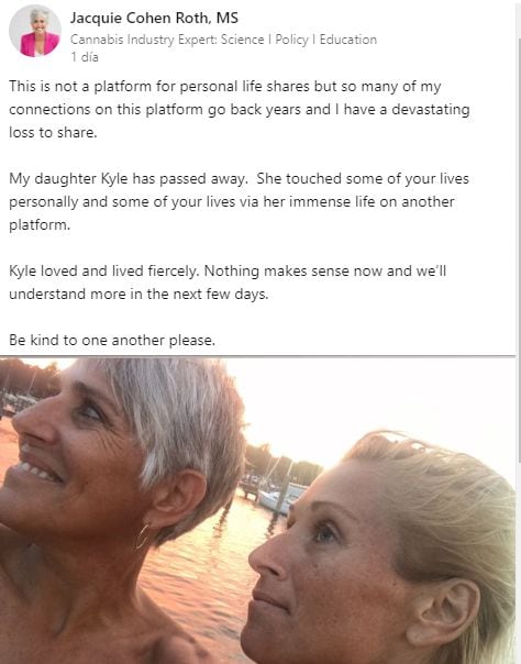 Kyle Marisa Roth falleció a sus 36 años, pero su muerte tomó por sorpresa a más de uno.