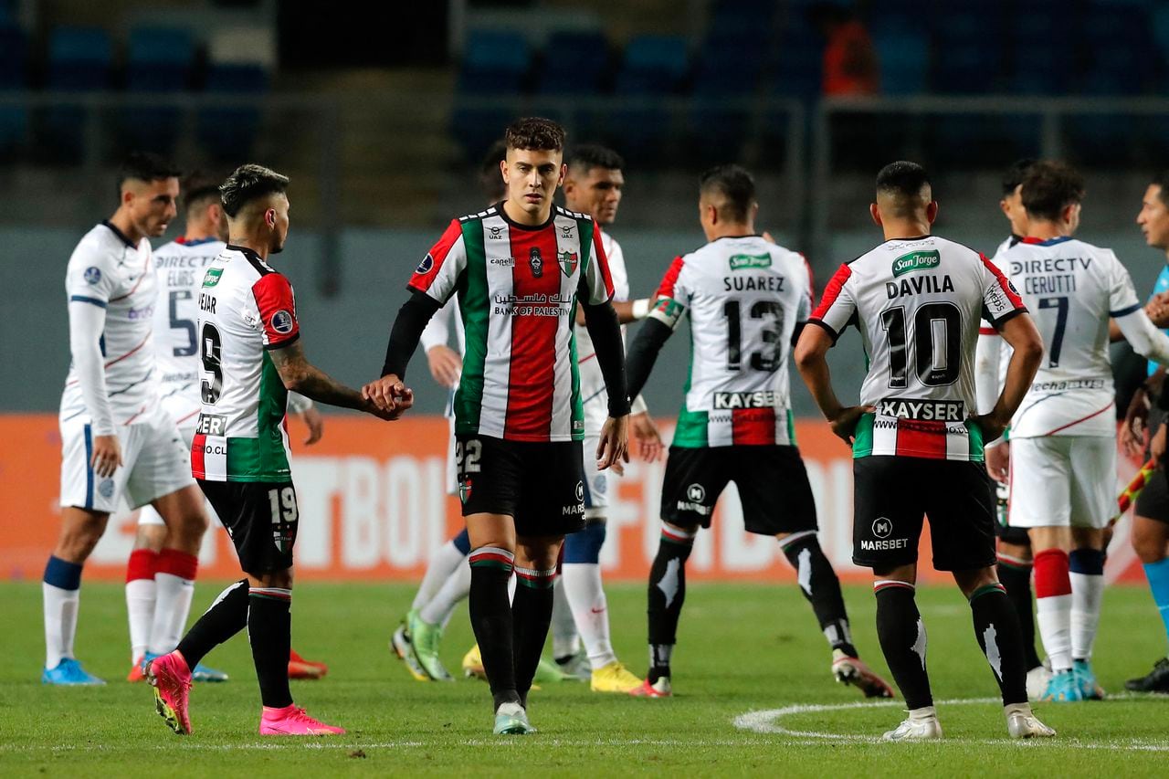 Imagen del partido entre San Lorenzo y Palestino por la Copa Sudamericana 2023