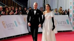 Kate y William, en los premios Bafta, deslumbraron con su elegancia.