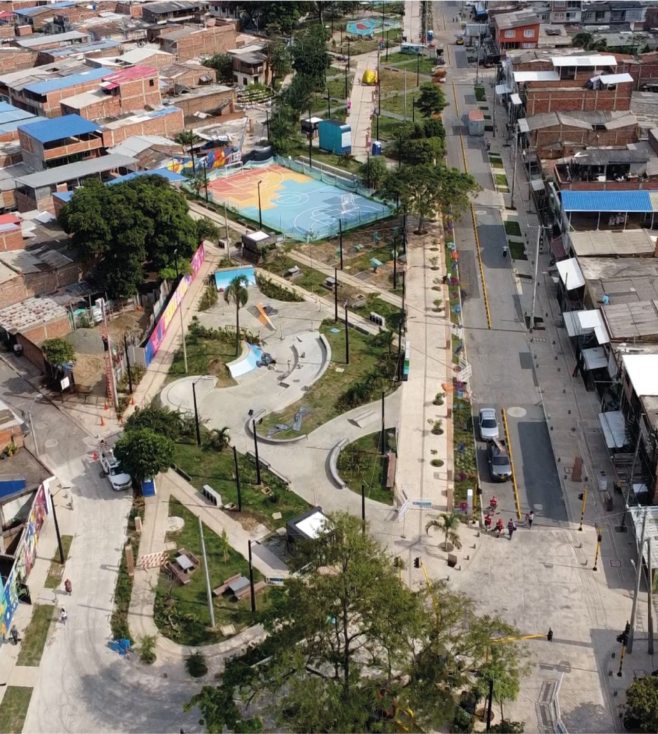 El Parque Bulevar de Oriente une a 11 barrios e impacta positivamente a más de 130.000 caleños y caleñas.