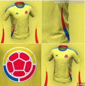 Probable nuevo diseño de la camiseta de la Selección Colombia.