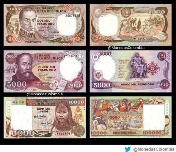 ¿Recuerda alguno de estos billetes o monedas? ¿Cuál conserva?