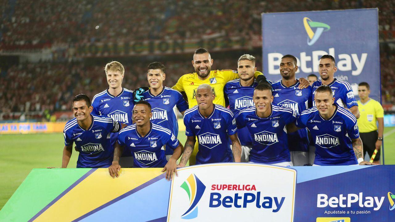Imagen del partido de ida de la final de la Superliga de Colombia 2024 entre el Junior de Barranquilla y Millonarios.