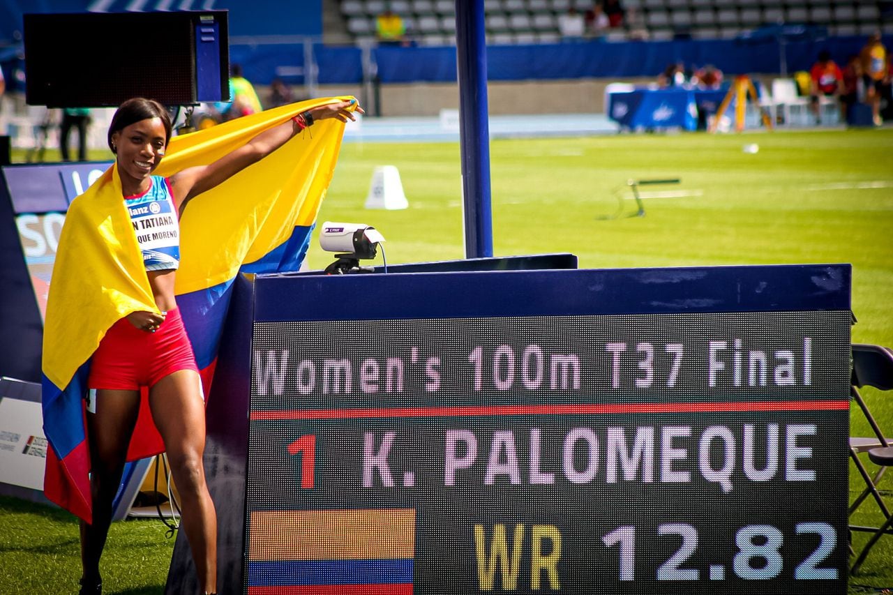 La colombiana Karen Palomeque obtuvo la medalla de oro y el récord mundial en los 100 metros T37 del Mundial de Para Atletismo.