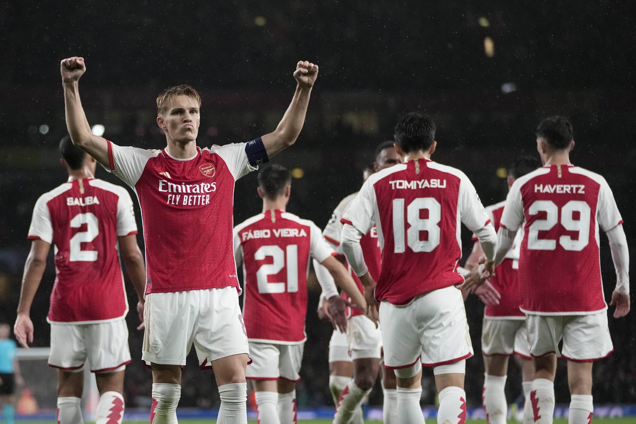 Imagen del partido Arsenal vs. PSV en la Champions League 2023-2024.