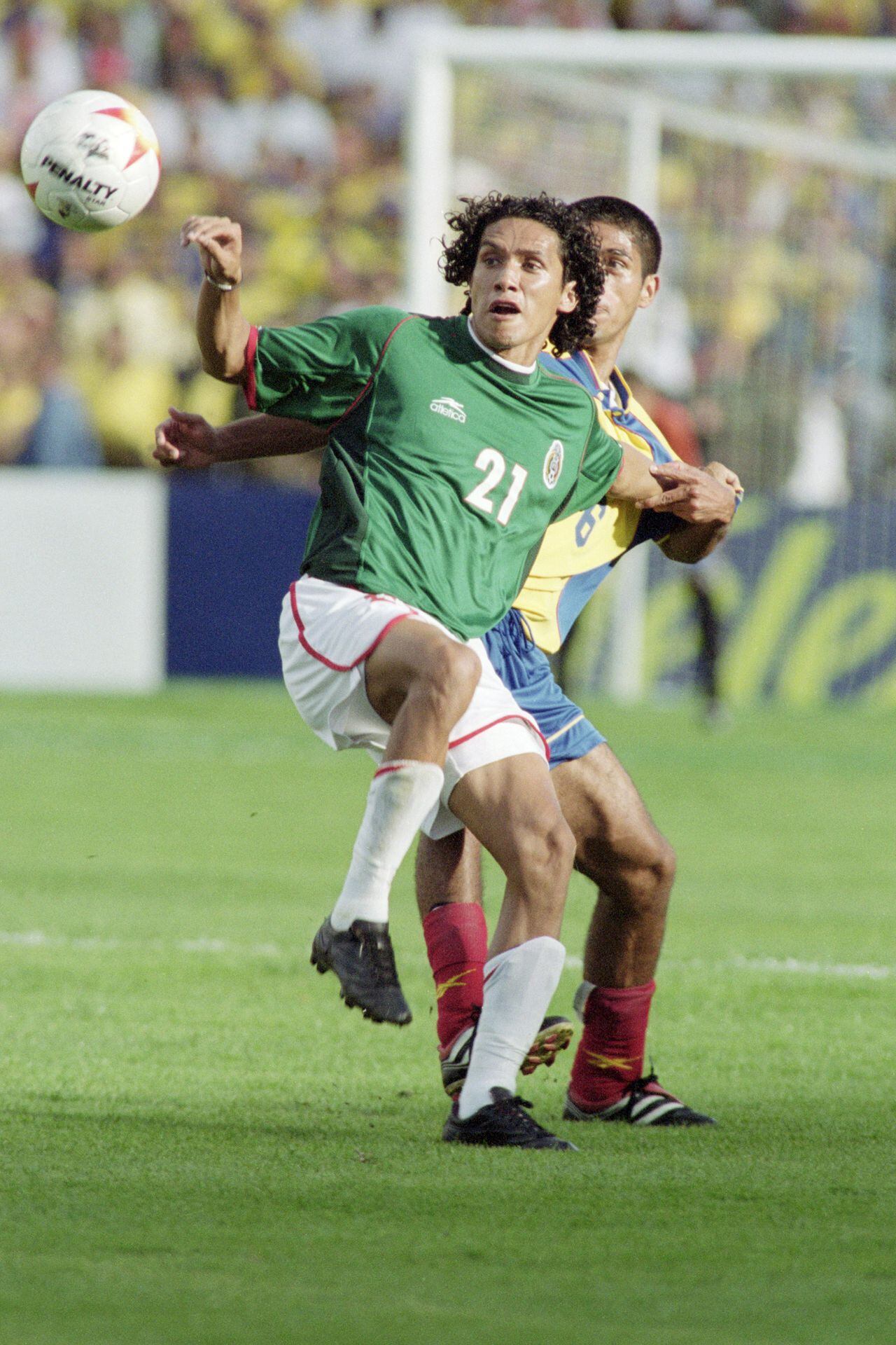 Imagen del partido en la final de la Copa América 2001