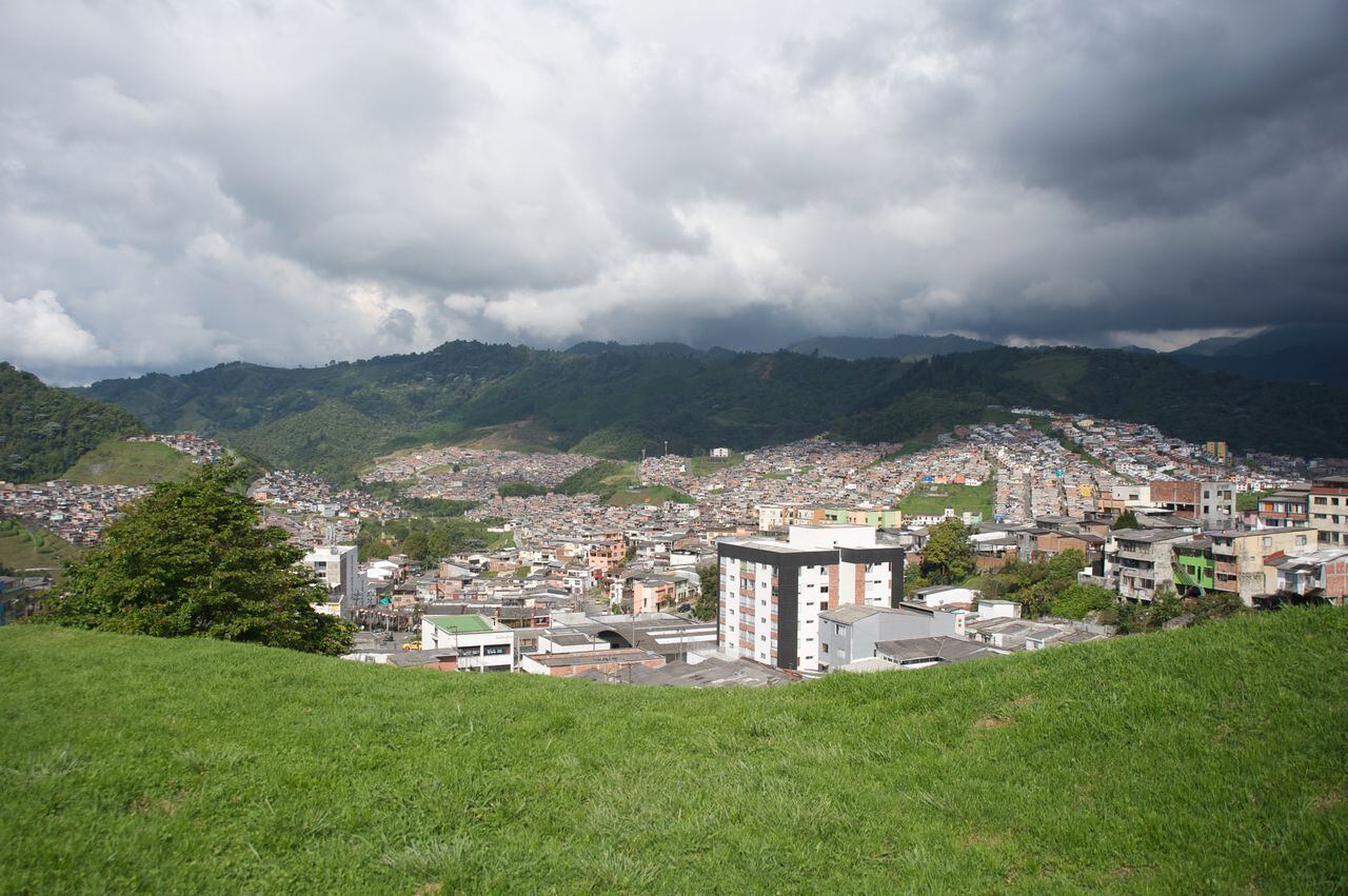 The city of Manizales viewed from above by the University.
