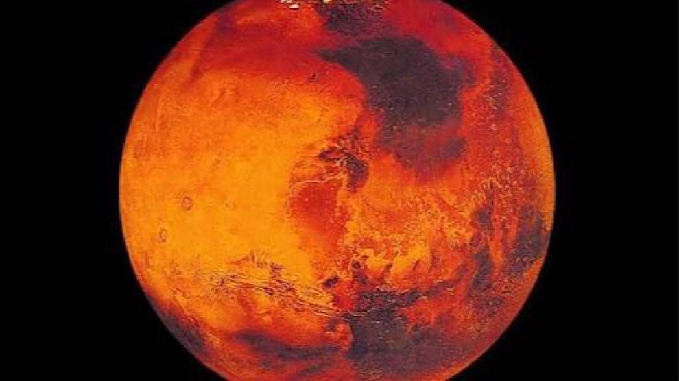 Marte, planeta rojo. Foto: Nasa