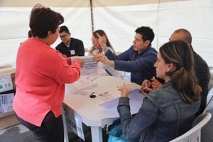 Votaciones al norte de Bogotá en cedritos
Votos, mesas de Votación, escrutinios