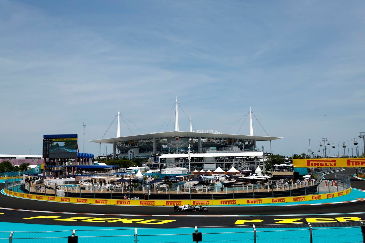 Imagen de la pista del GP de Miami. Foto: AFP