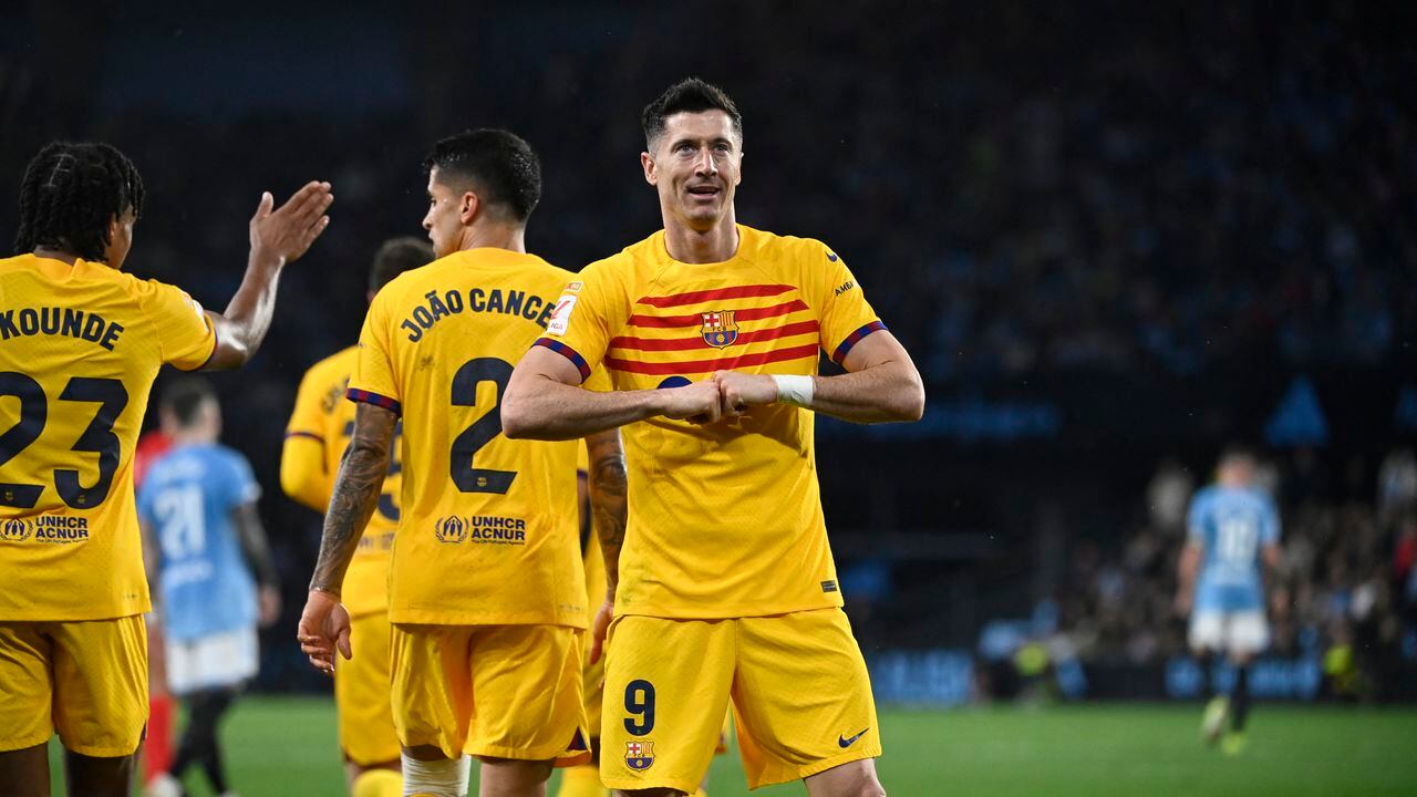 Lewandowski rescata al Barcelona contra el Celta antes de visitar al Nápoles