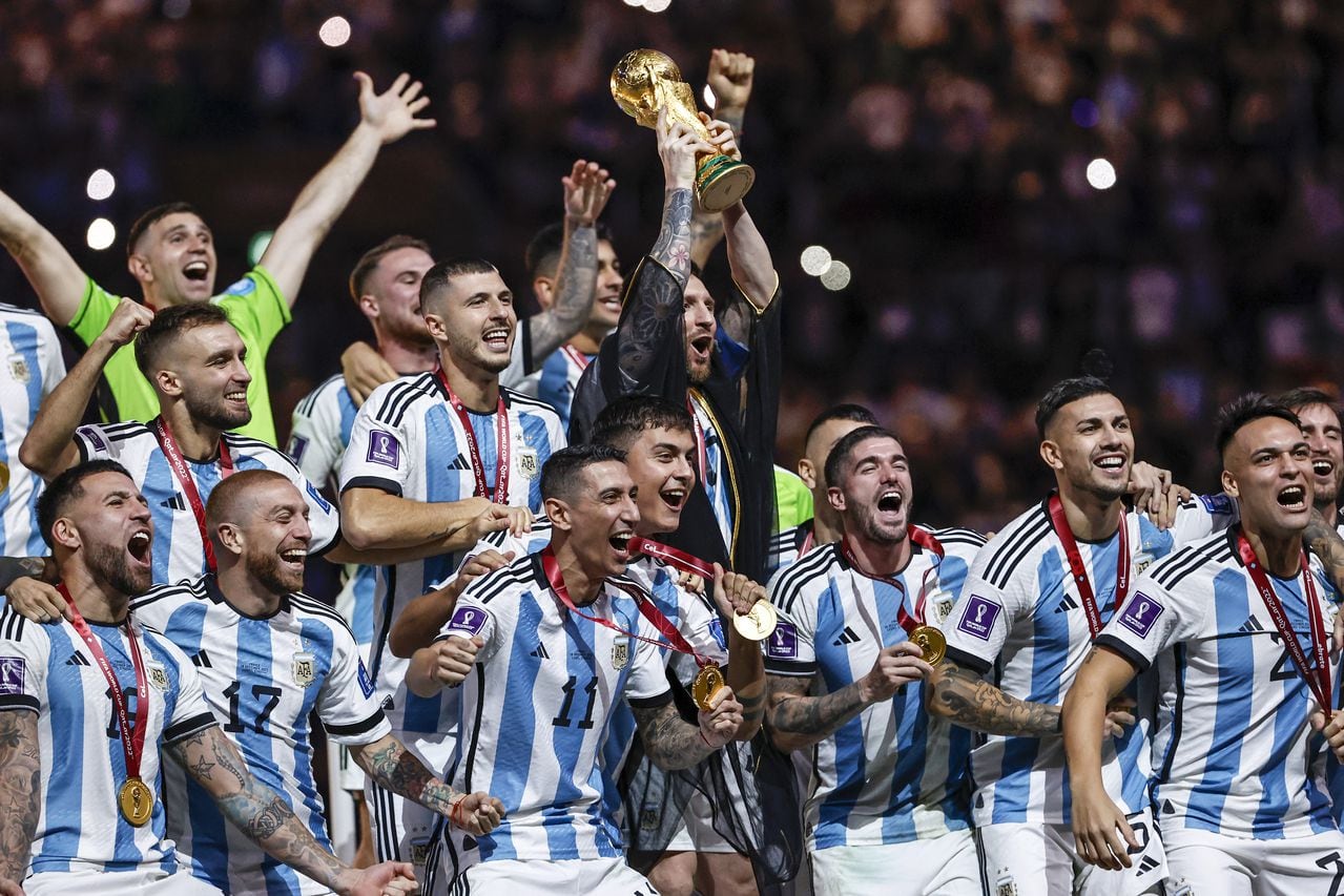 Foto de Argentina campeona del mundo en Catar 2022.