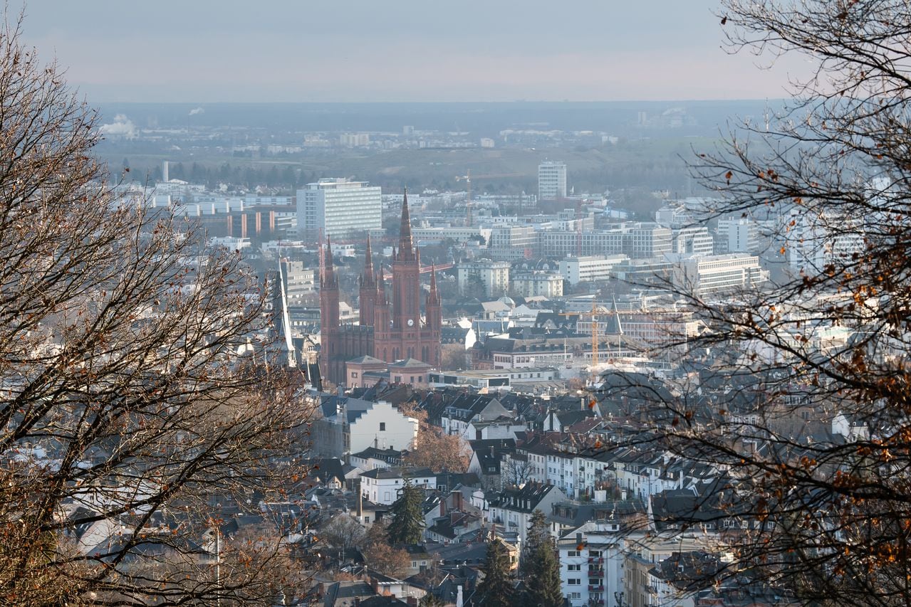 Vista de Wiesbaden desde el Neroberg.
