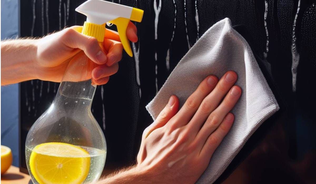 Algunas personas creen que es bueno usar agua con limón para limpiar la pantalla del TV.