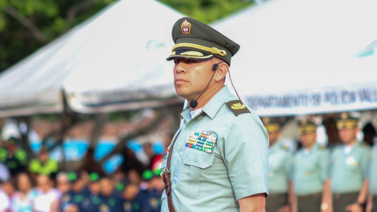 Coronel Giovanni Cristancho, comandante de la Policía Valle.
