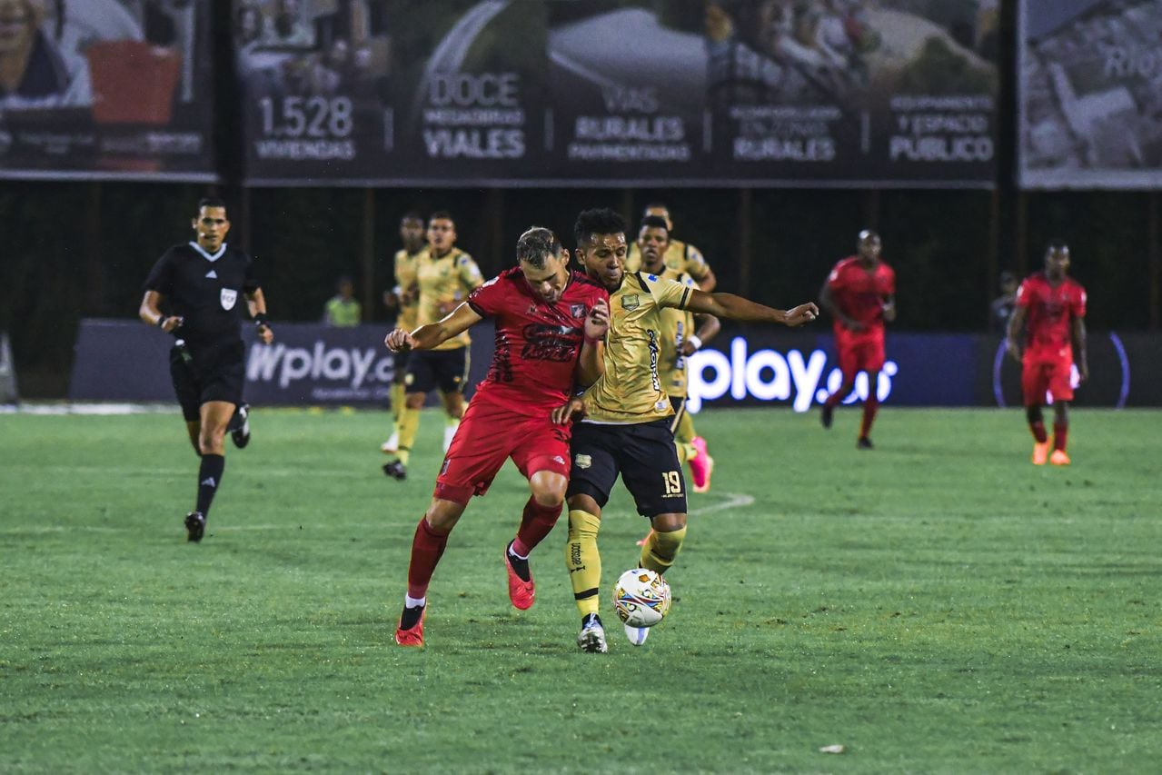 Imagen del partido entre Águilas Doradas y América de Cali por la fecha 13 del segundo semestre de la Liga colombiana 2023.