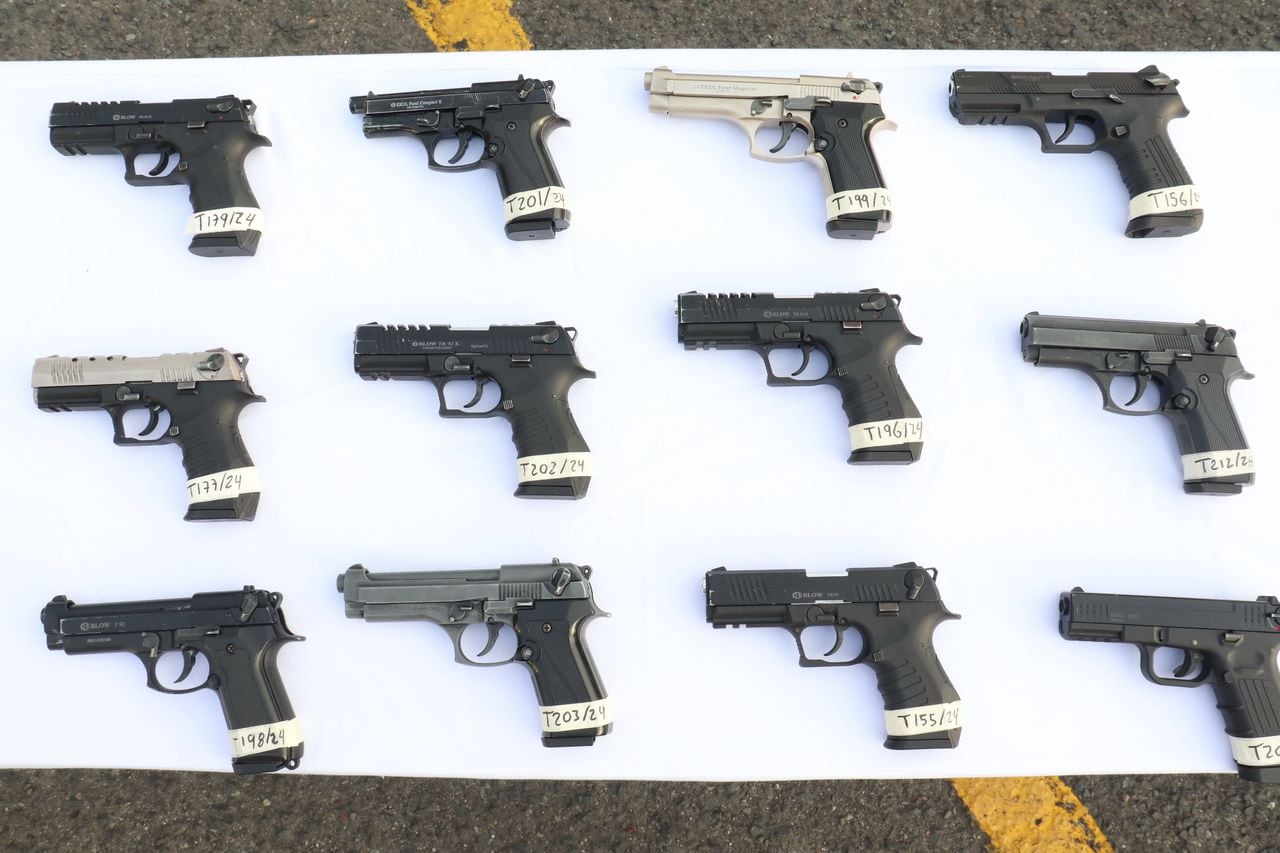 La policía metropolitana de Cali  ha incautado 309 armas de fuego en los primeros 100 días del año