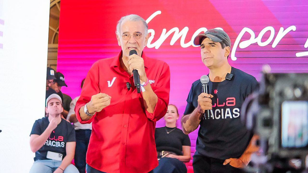El gobernador de Antioquia, Eduardo Verano, y el alcalde de Barranquilla, Alex Char.
