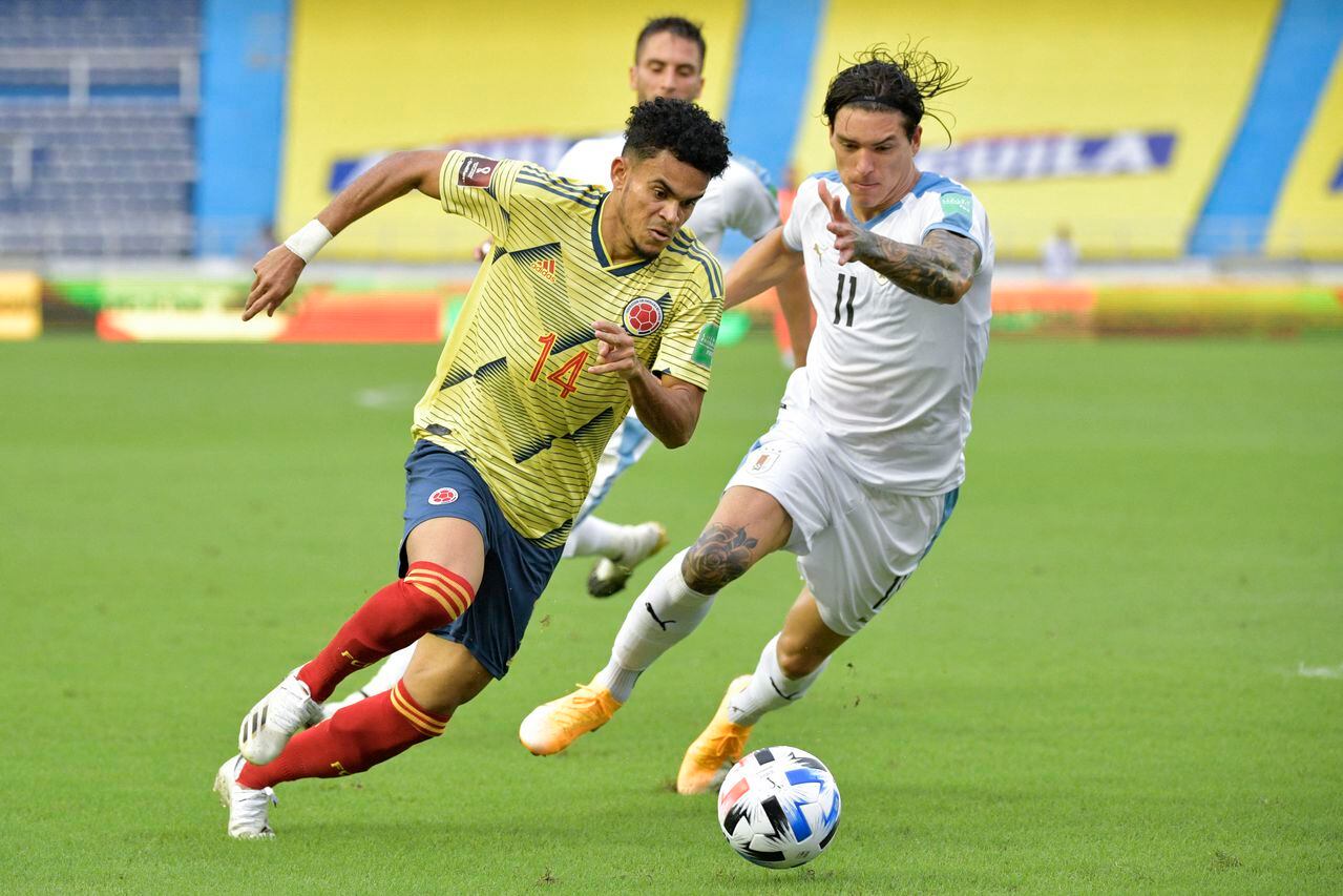 Luis Díaz y Darwin Núñez ya se vieron las caras en el partido del 2020 que Uruguay ganó 3-0 en Barranquilla.