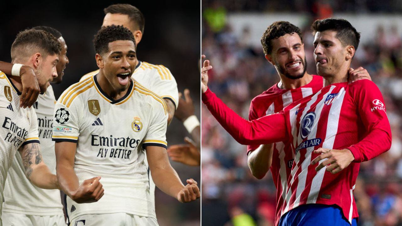 Atlético de Madrid y Real Madrid se encuentran este domingo en LaLiga española.