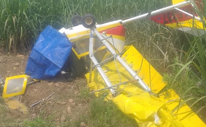 La avioneta sufrió el accidente cerca a Jamundí, Valle del Cauca.