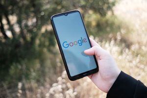 In this photo illustration a Google logo seen displayed on a smartphone screen in Athens, Greece on May 5, 2023. (Photo illustration by Nikolas Kokovlis/NurPhoto via Getty Images)