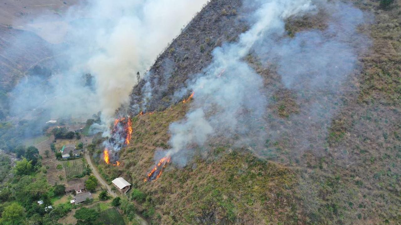 Las conflagraciones se han presentado en la parte alta de las montañas palmiranas.