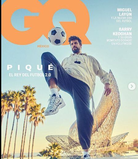 Gerard Piqué hace parte de la nueva portada de la revista GQ México y Latinoamérica.