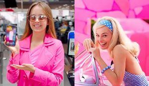 El aeropuerto hizo viral el video inspirado en la próxima película de 'Barbie'. Fotos: Captura de pantalla Instagram @bogeldorado y Warner Bros.