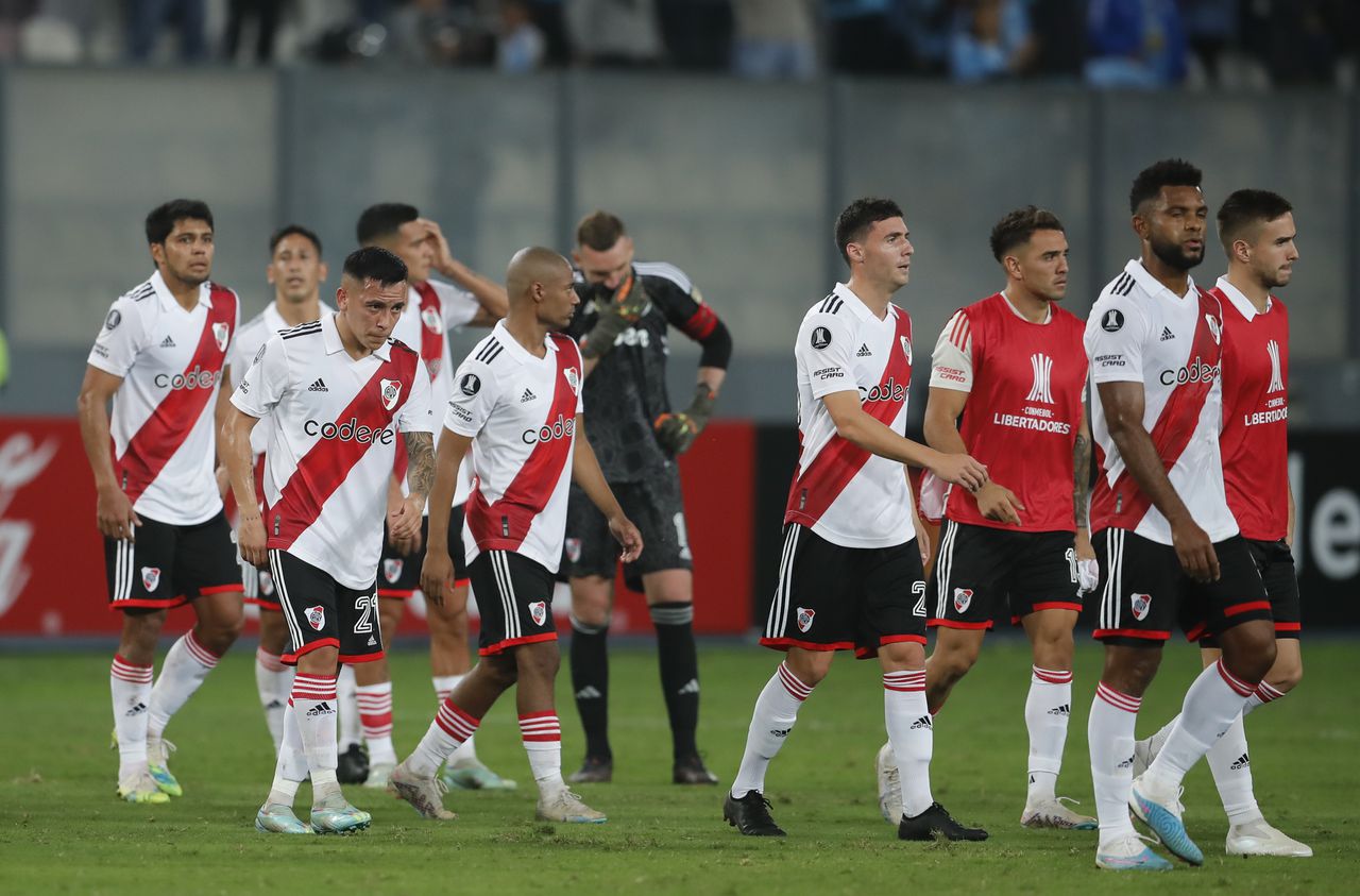 Imagen del juego entre Sporting Cristal y River Plate, por la Copa Libertadores.