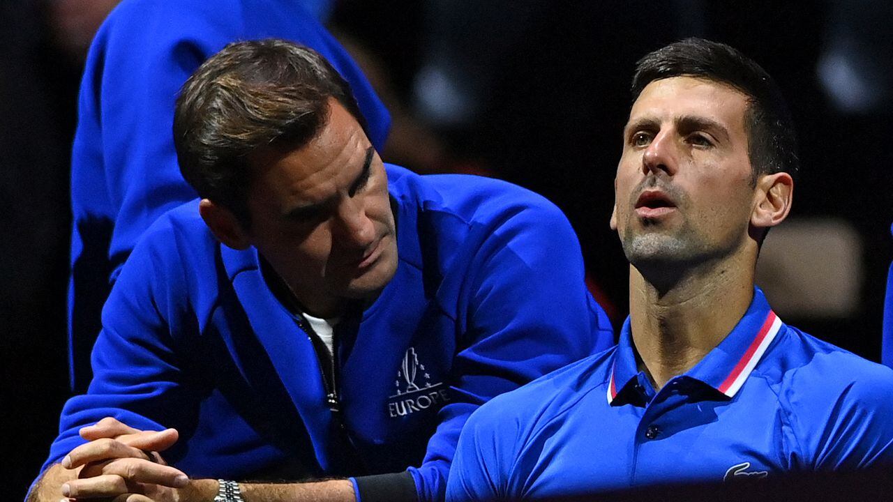 Roger Federer y Novak Djokovic, tenistas europeos.